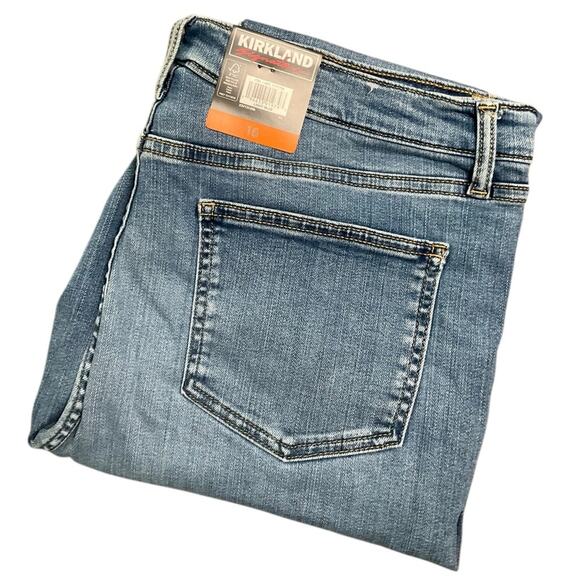 Kirkland Signature Light Blue Jeans High Rise Stretch Size 16 NWT - Picture 6 of 7